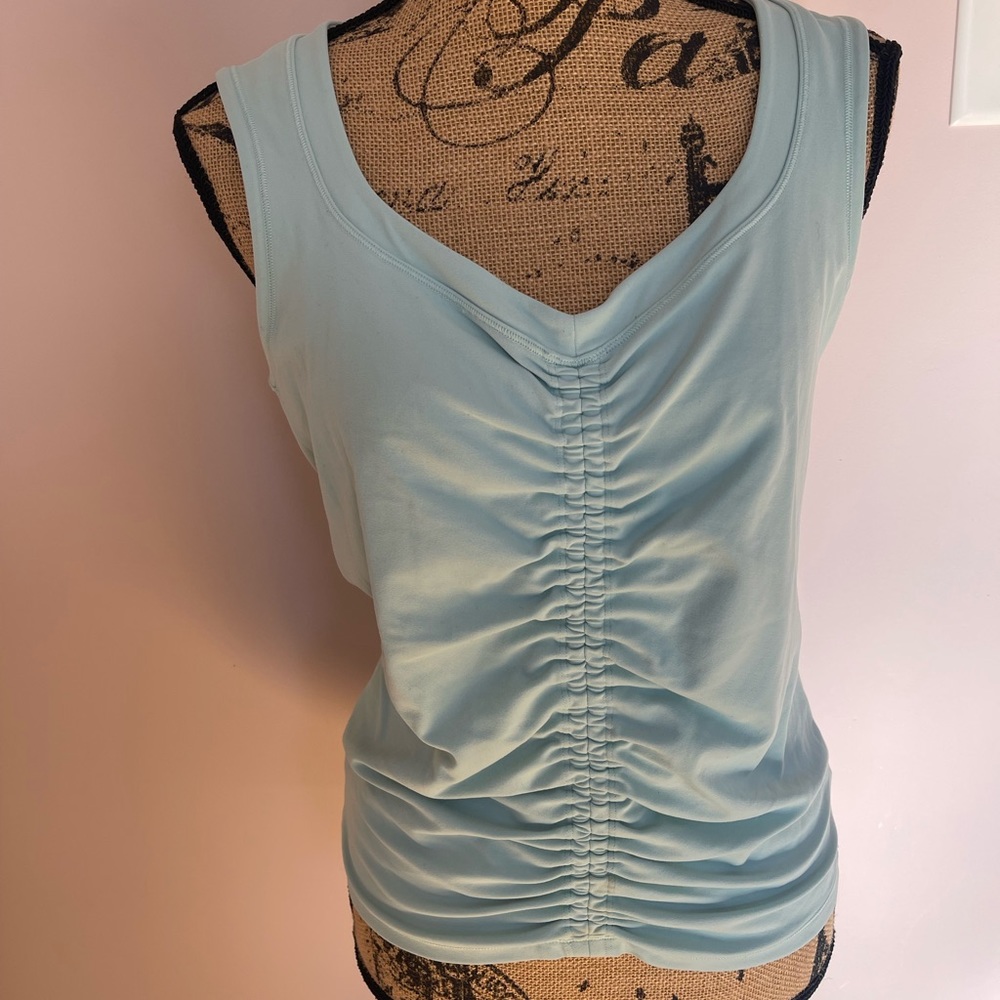 NWT Athleta Cinch Tank Top Reef Green Size Large